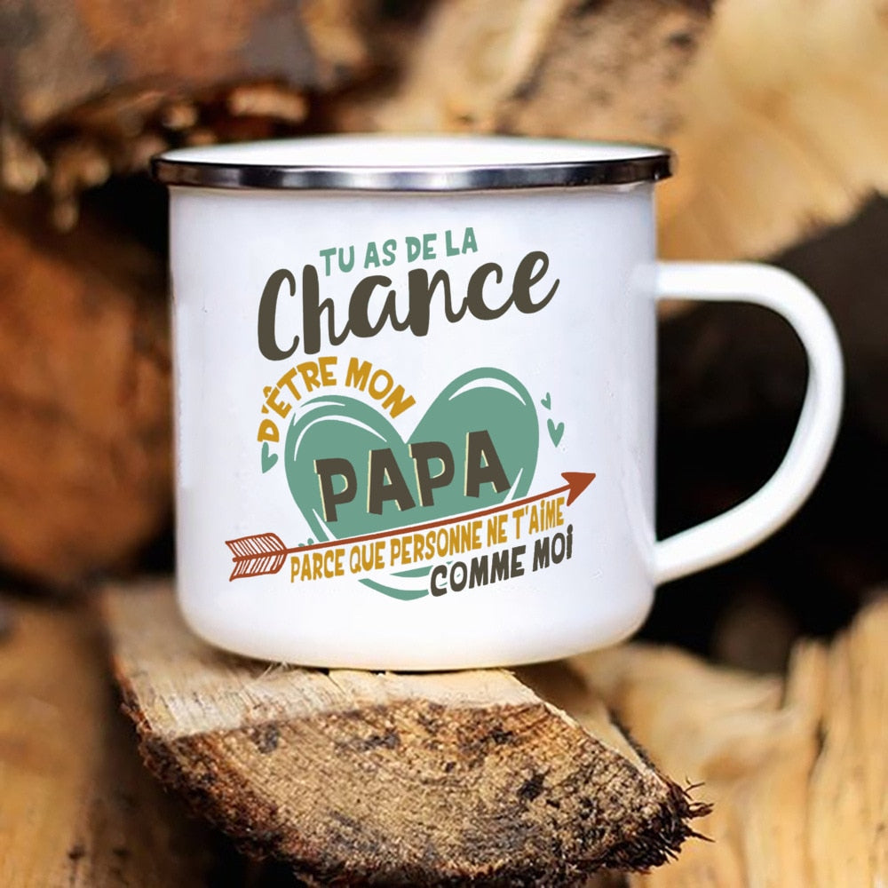 Best Dad In The World Camping Mug  Gift for Papa