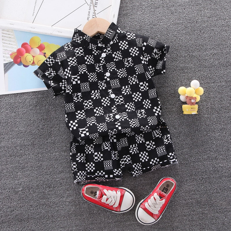 1-6 Year Children Set Hawaiian shirt and Shorts Floral Printed - myfunfarm