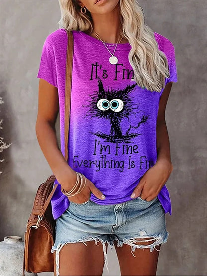 It's fine i'm fine everything is  fine  T-shirt - myfunfarm