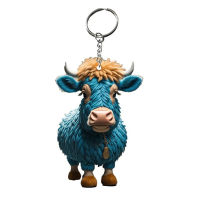 Cow Cartoon Cute Car Keychain ornaments - myfunfarm