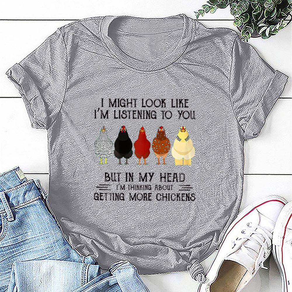 I Might Look Like Im Listening To You But In My Head - Unisex t-shirt - myfunfarm