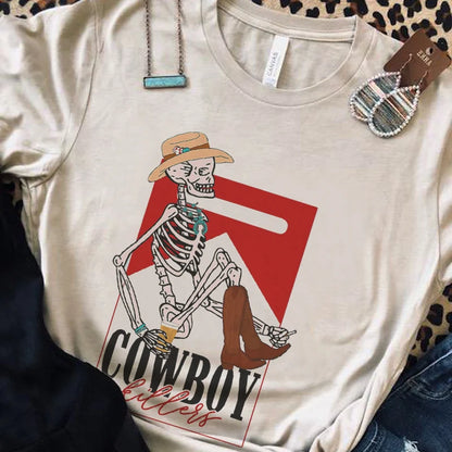 Cowboy Killer Vintage Western Funny T-Shirt Oversized - myfunfarm