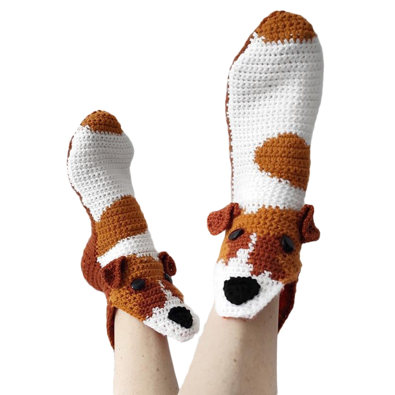 Winter Knitting Hand Crochet Women's Socks 3D Animals - myfunfarm