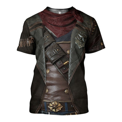 Western Cowboy Graphic Unisex T-Shirt Cosplay Costumes