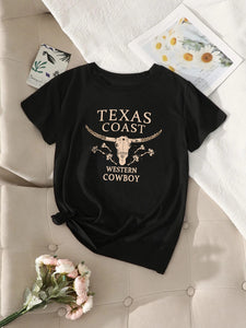 TEXAS COAST WESTERN COWBOY unisex t-shirt
