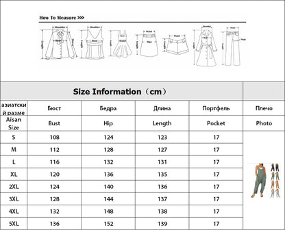 Women Casual Jumpsuit Summer Solid Loose Wide Leg Pants Bib Overall Pocket - myfunfarm