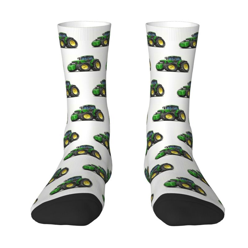 Tractor print Crew Unisex  Socks for farmer