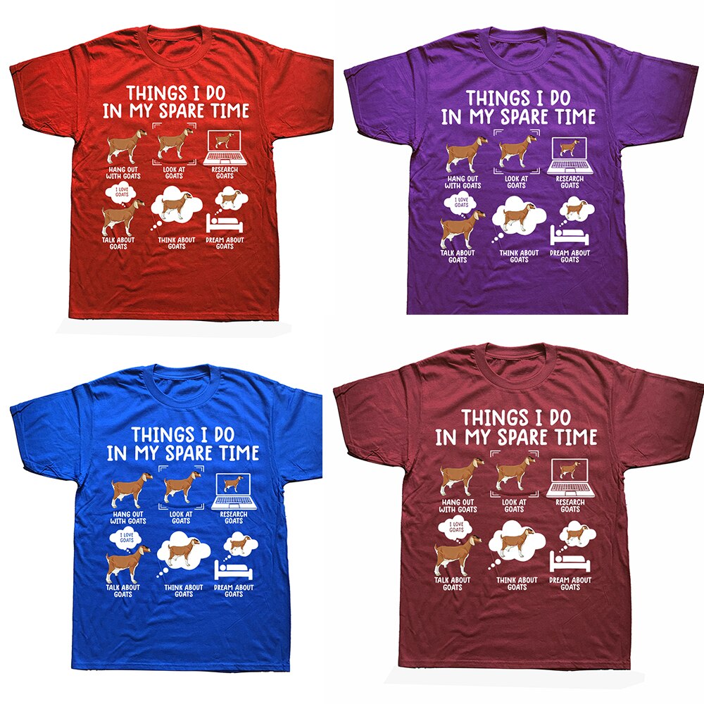 Things I Do In My Spare Time - Gifts T-shirt for Goat Lovers