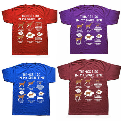 Things I Do In My Spare Time - Gifts T-shirt for Goat Lovers