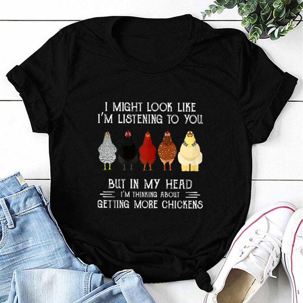I Might Look Like Im Listening To You But In My Head - Unisex t-shirt - myfunfarm