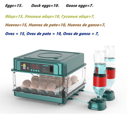 9/15/24/30 Brooder Eggs Incubator Fully Automatic  for Chicken Goose Quail Auto Turner Equipment Hatchery Poultry Tools - myfunfarm