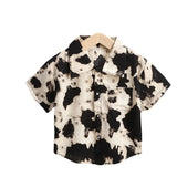 Cute cow pattern Short-sleeved  shirt Children's Summer