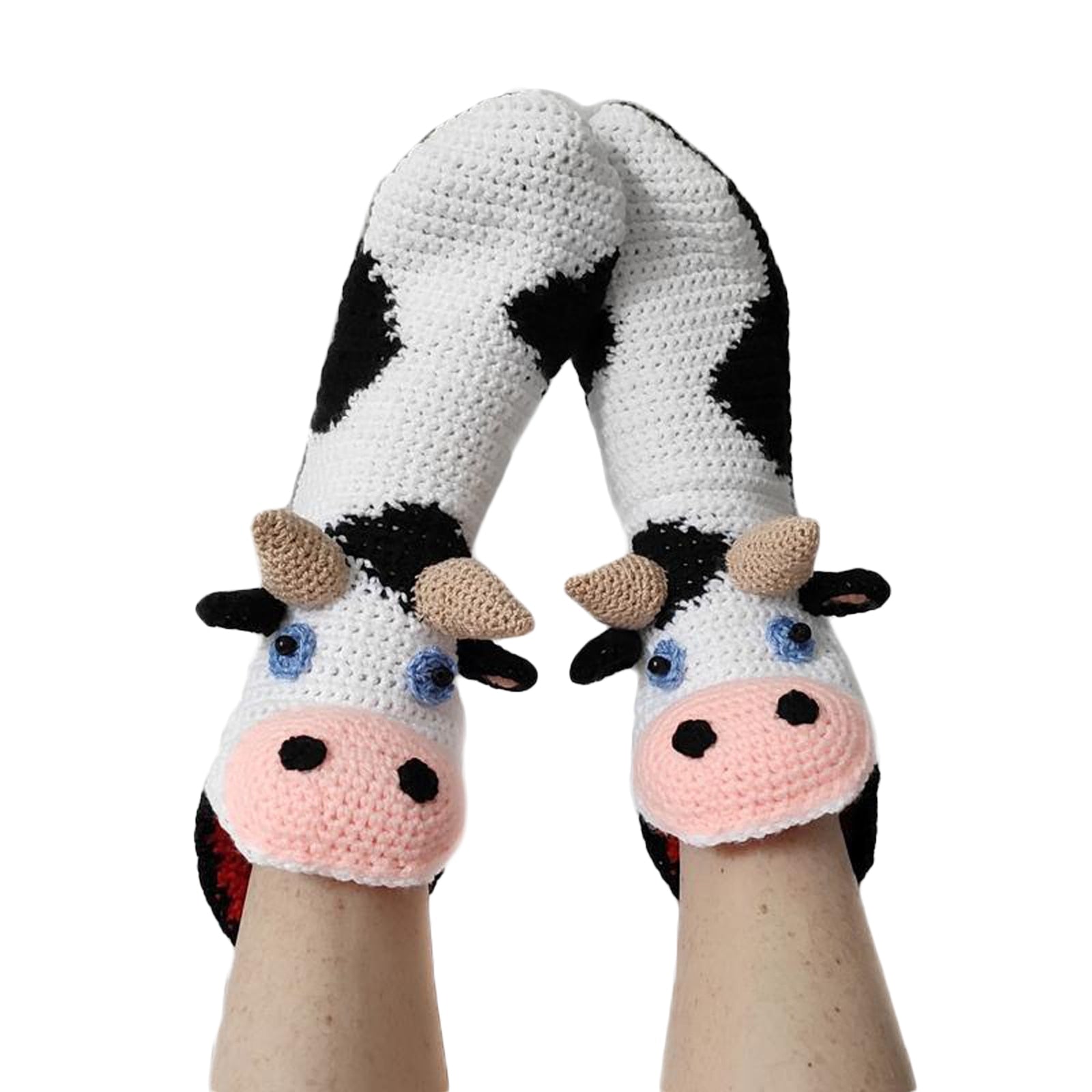 Winter Knitting Hand Crochet Women's Socks 3D Animals - myfunfarm