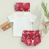 Summer Toddler Newborn Baby Girls Clothes Sets 0-18M Cotton Letter Print
