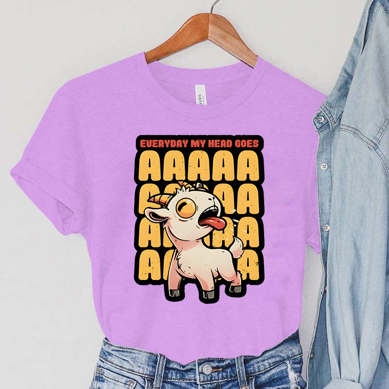 Everyday My Head Goes AAAA Women T-Shirts for Goat Lovers