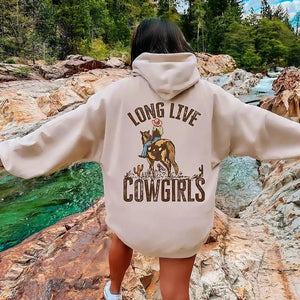 Long Live Cowgirls Vintage Western Hoodie