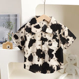 Cute cow pattern Short-sleeved  shirt Children's Summer