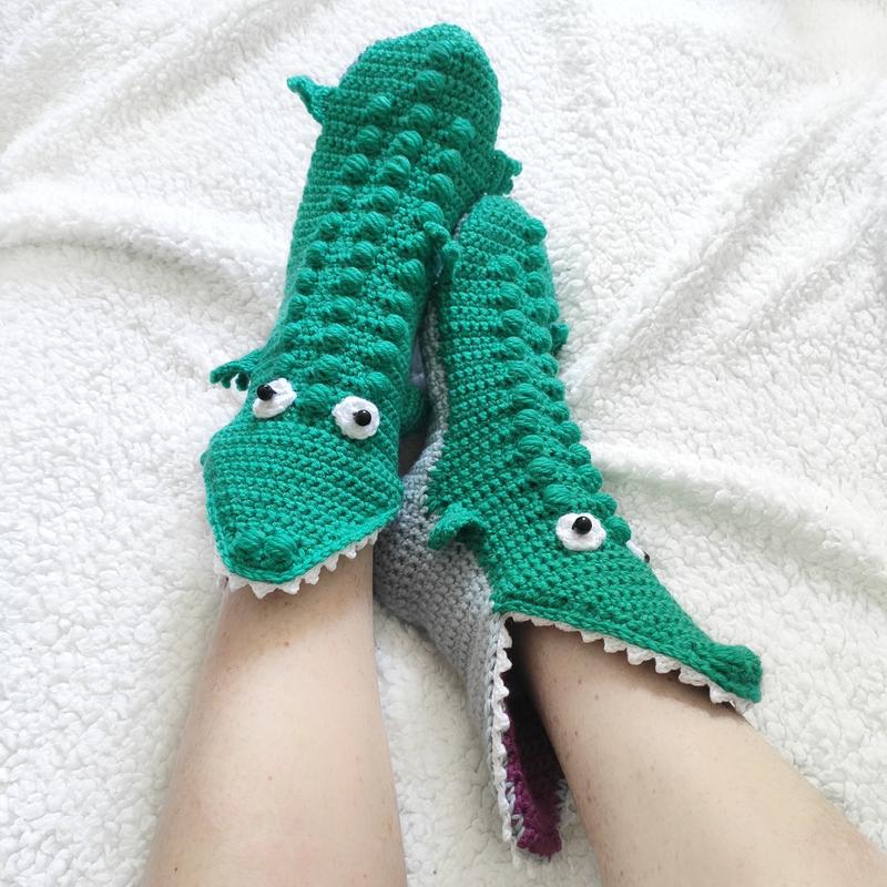 Winter Knitting Hand Crochet Women's Socks 3D Animals - myfunfarm