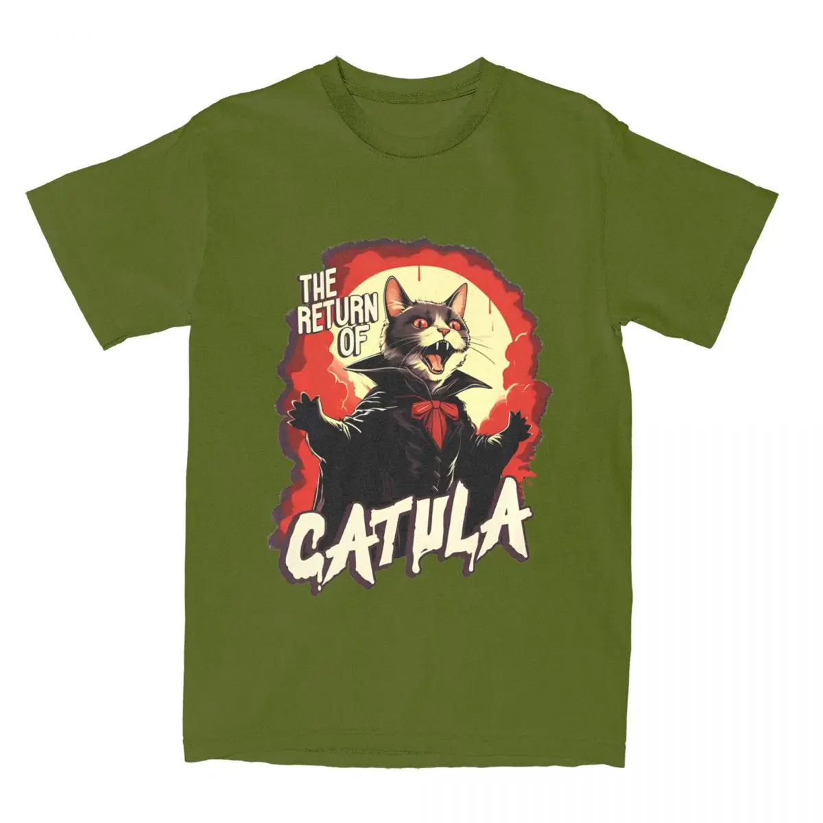The Return Of Vampurr Cat Dracula Halloween T Shirt Cotton - myfunfarm