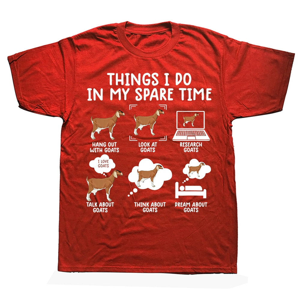 Things I Do In My Spare Time - Gifts T-shirt for Goat Lovers