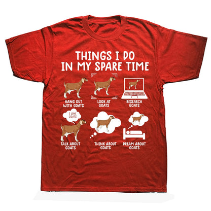 Things I Do In My Spare Time - Gifts T-shirt for Goat Lovers
