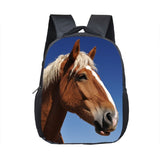 Horse Print Backpack Children School Bags