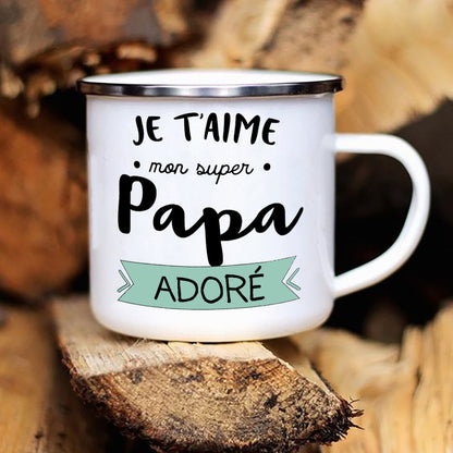 Best Dad In The World Camping Mug  Gift for Papa
