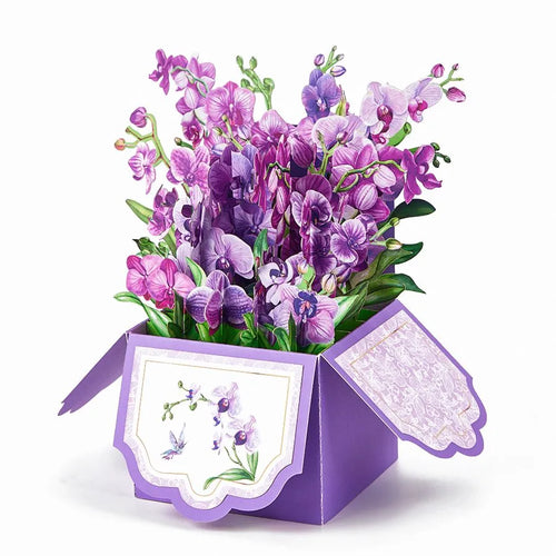 Flower Greeting Card With Envelope Surprise Gifts For Mothers Day, Birthday, Thanksgiving, Wedding Anniversary Floral Box 3D Pop-up