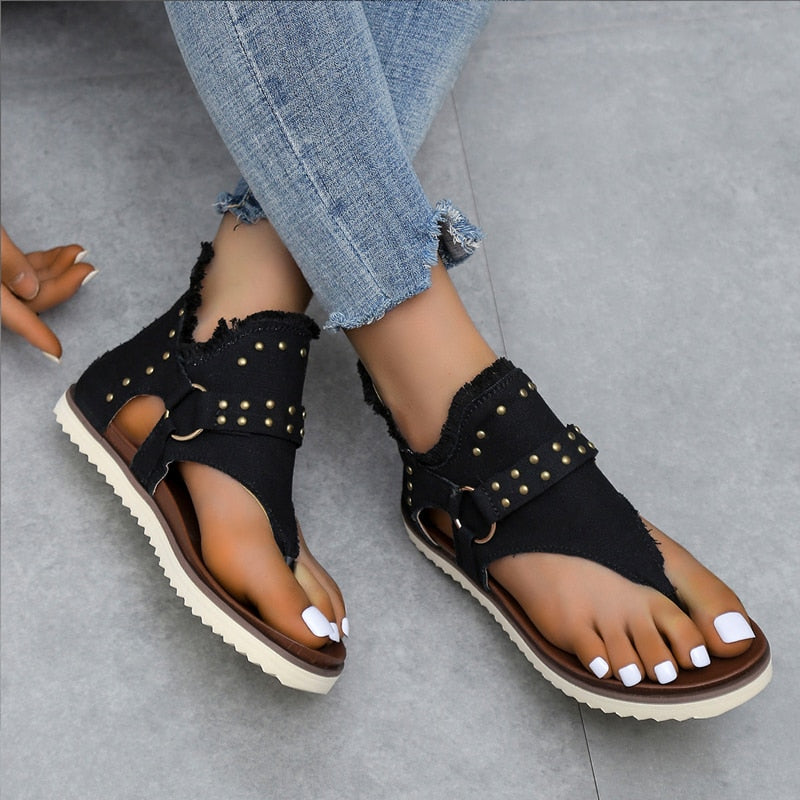 Summer Fip Flops Denim Sandals Ladies - myfunfarm