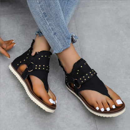 Summer Fip Flops Denim Sandals Ladies - myfunfarm