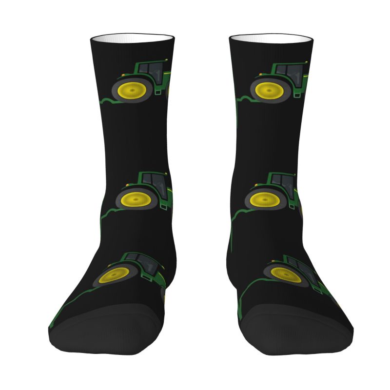 Tractor print Crew Unisex  Socks for farmer