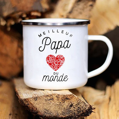 Best Dad In The World Camping Mug  Gift for Papa