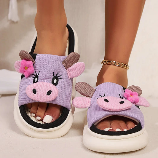 Lovely Cow Indoor House Slippers