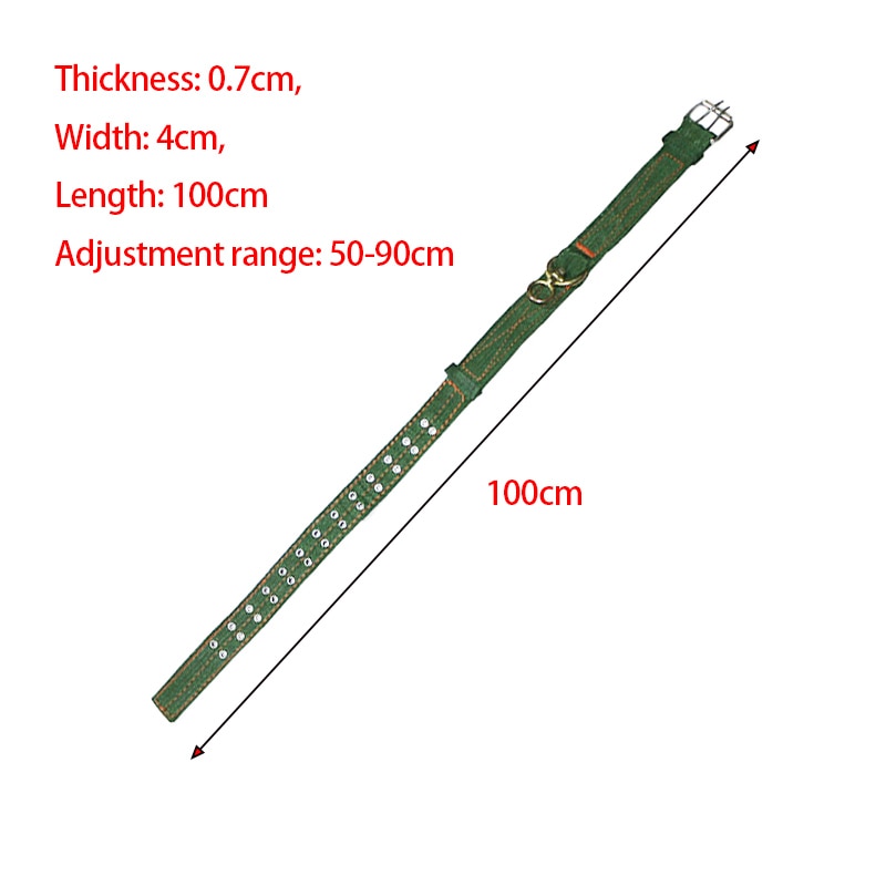 Strong Durable Belay Tie Adjustable Cattle Collar Cow Hauling Collar Livestock Feeding Supply Canvas Belt  Veterinary Equipment - myfunfarm