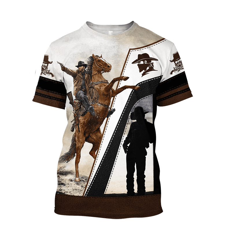 Western Cowboy Graphic Unisex T-Shirt Cosplay Costumes