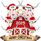 Personalized Wooden Ornament Rancher Cattle Breeds For Christmas