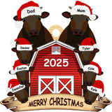 Personalized Wooden Ornament Rancher Cattle Breeds For Christmas