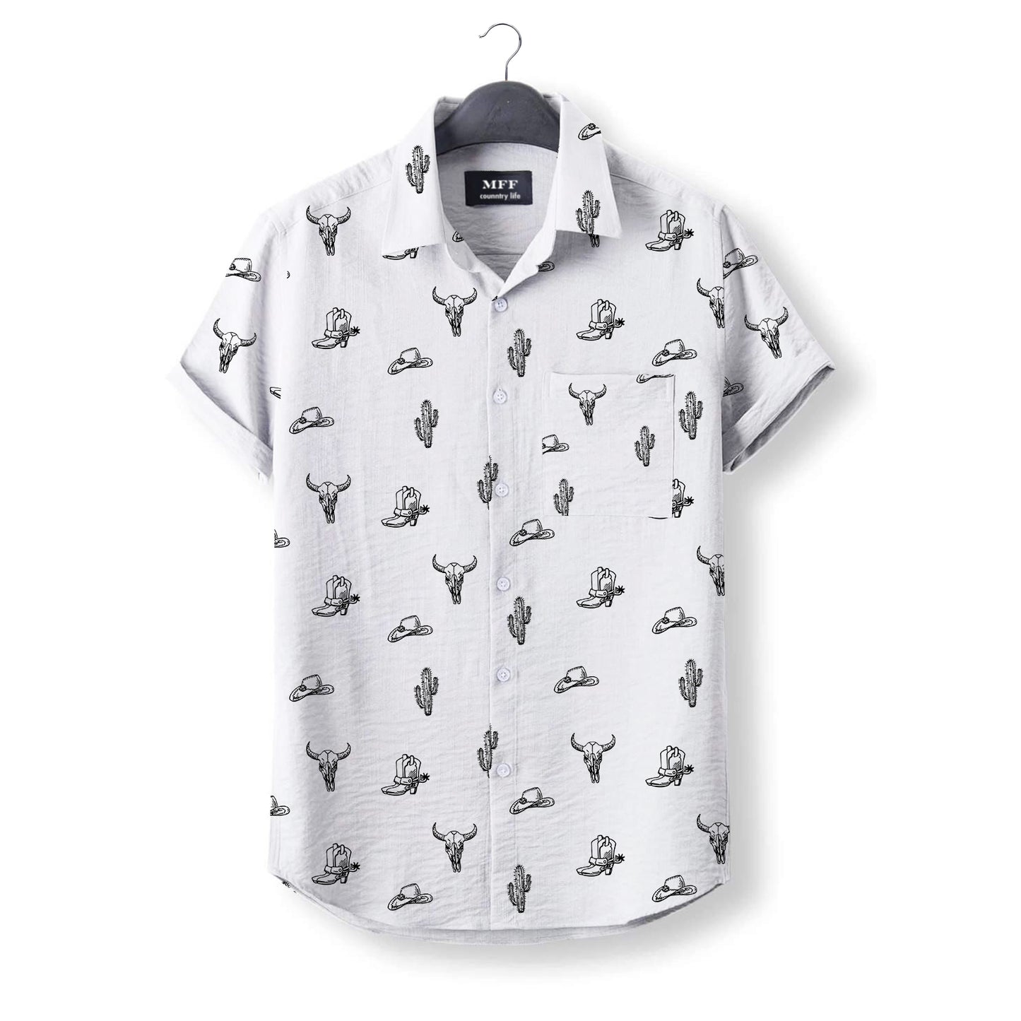 Texas pattern Button Down Shirts