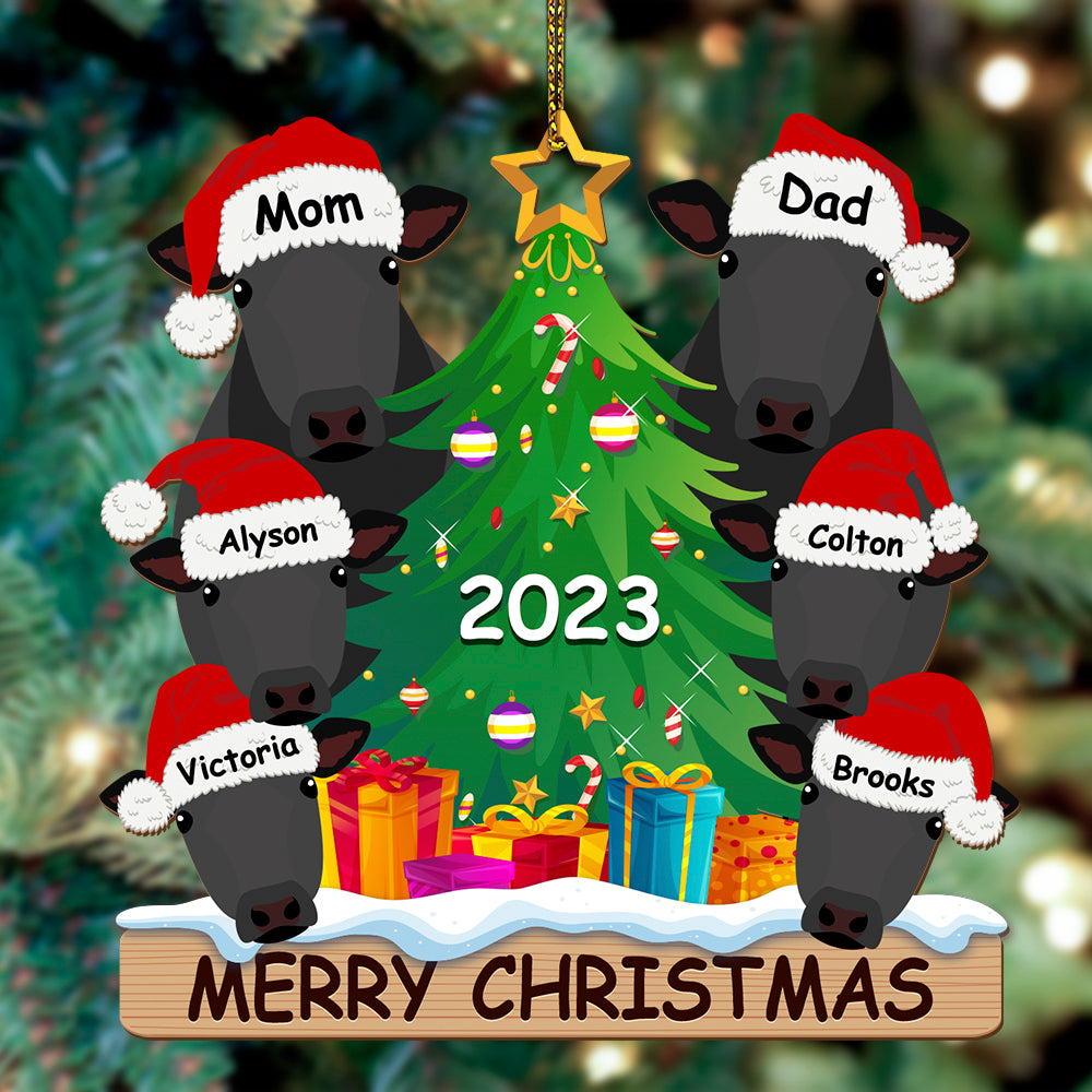 Personalized Wooden Ornament Rancher Cattle Breeds For Christmas - myfunfarm
