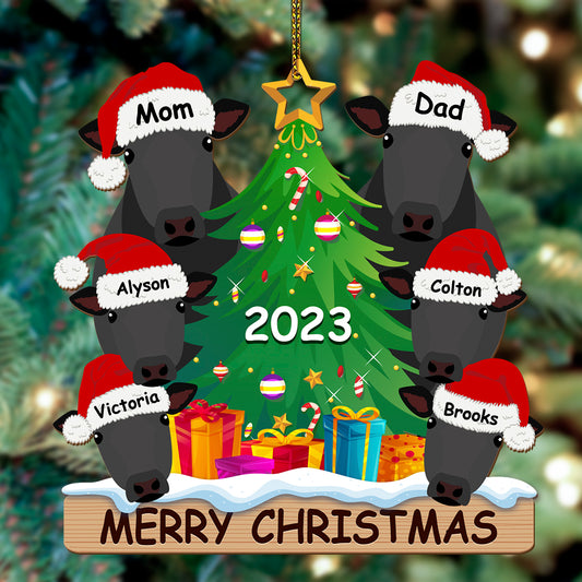 Personalized Wooden Ornament Rancher Cattle Breeds For Christmas - myfunfarm