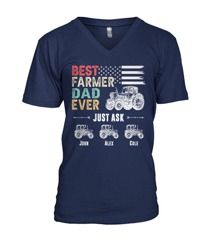 Personalized Names Best farmer dad ever t-shirt and Hoodies
