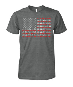 American Flag Patriotic Tractor unisex t-shirt , Hoodies