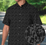 Cow pattern - Men's Linen Short Sleeve Shirt for farmers