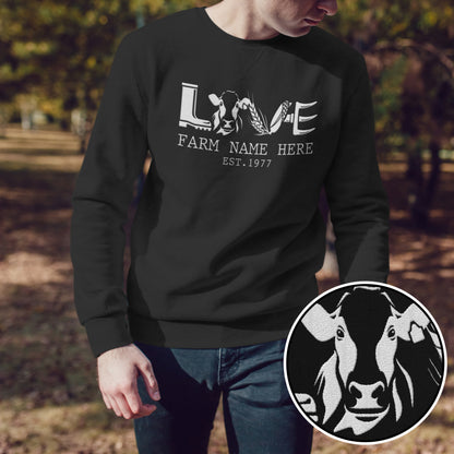 Personalized Farm Name  - Embroidered Unisex T-shirt, Hoodie, Sweatshirt