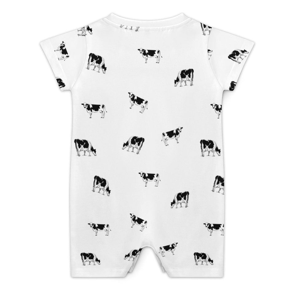 Baby romper Dairy cow pattern