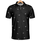 Dairy Cattle icon pattern -Men's and Women's Polo Shirts