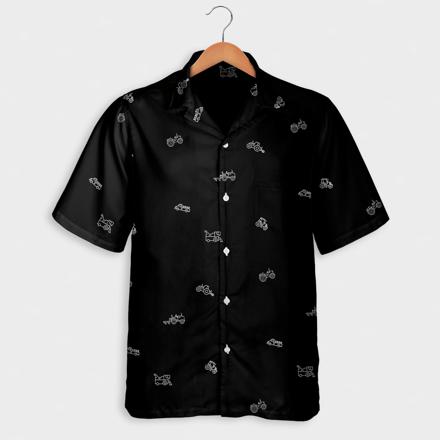 Tractor icon pattern - Hawaiian Shirt, Shorts for adult and youth