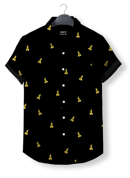 Corn icon pattern - Button Down Shirts