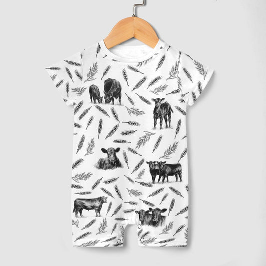 Baby romper Cattle Pattern