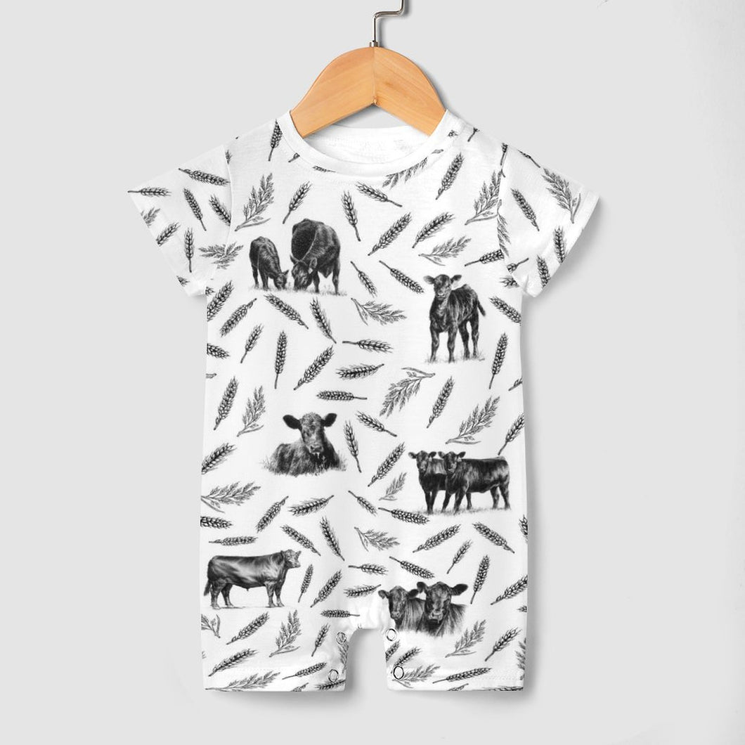 Baby romper Cattle Pattern